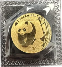 China Panda 1/4 Oz Gold 2001