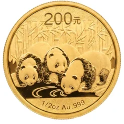 China Panda 1/2 Oz Gold 2013