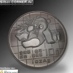 China Panda 1989 1 Oz Silber*