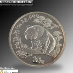 China Panda 1997 1 Oz Silber in Ersatzkapsel*