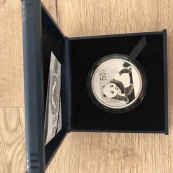 China Panda 5 Oz Silber Proof 2015+ Box + CoA*