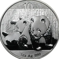 China Panda 1 Unze Silber 2010*