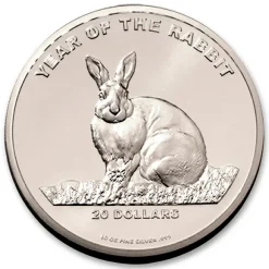 Cook Island Hase 20 Oz Silber 2011*