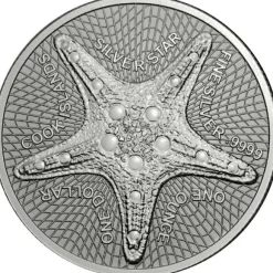 Cook Island Silver Star 1 Oz Silber 2019 *