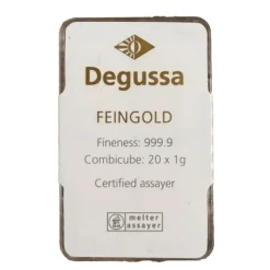 Degussa 20 x 1 Gramm Gold CombiCube