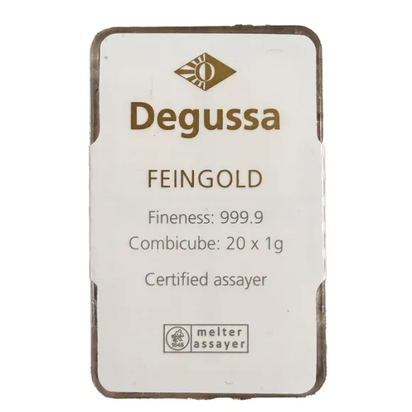Degussa 20 x 1 Gramm Gold CombiCube