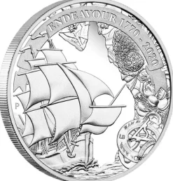 Discovery Endeavour 1770-2020 1 Unze Silber Proof + Box +COA*