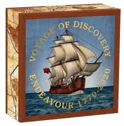 Discovery Endeavour 1770-2020 1 Unze Silber Proof + Box +COA*