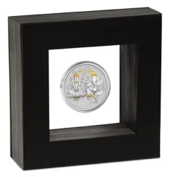 Diwali 1 Unze Silber 2021 - vergoldet - Box +COA*
