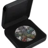 Dragon and the five elements 5 Oz Silber Antik Finish +Box +COA*