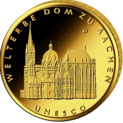 100 Euro - Dom zu Aachen - Goldmünze 2012 +Box +COA
