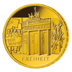 100 Euro - Freiheit - Säulen der Demokratie - Goldmünze 2022