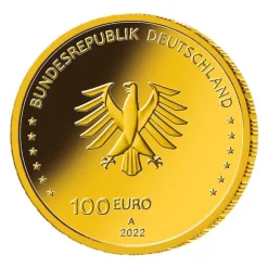 100 Euro - Freiheit - Säulen der Demokratie - Goldmünze 2022