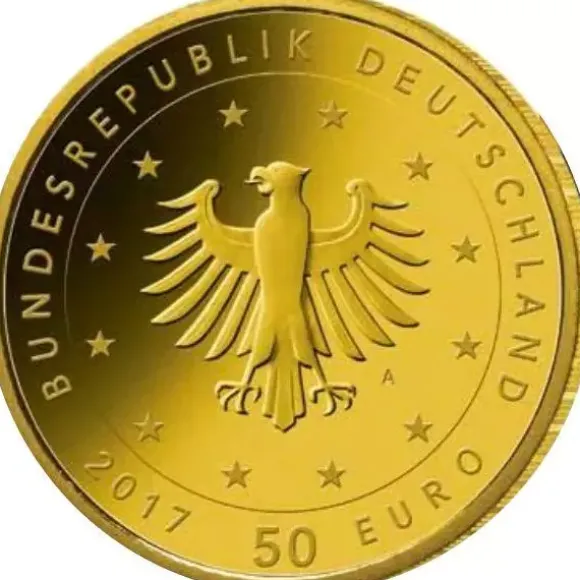 50 Euro - Lutherrose - 1/4 Oz Goldmünze 2017 + Box + Zertifikat