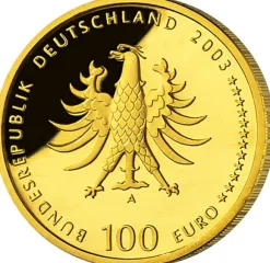 100 Euro - Quedlinburg - Goldmünze 2003 Unesco Weltkulturerbe