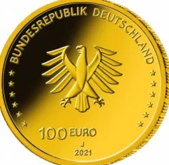 100 Euro - Recht - Säulen der Demokratie Goldmünze 2021