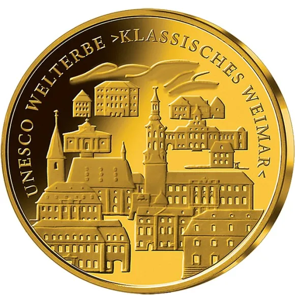 100 Euro - Weimar - Goldmünze 2006 +Box +COA