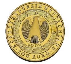 200 Euro Währungsunion 1 Unze Gold 2002