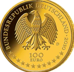 100 Euro - Würzburg - Goldmünze 2010 +Box +COA