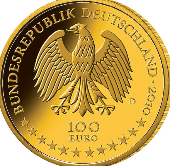 100 Euro - Würzburg - Goldmünze 2010 +Box +COA