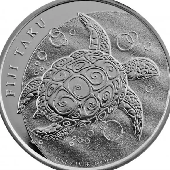 Fiji Taku Schildkröte 1 Oz Silber 2011*