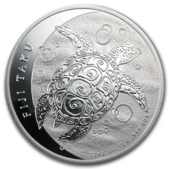Fiji Taku Schildkröte 5 Oz Silber 2013*