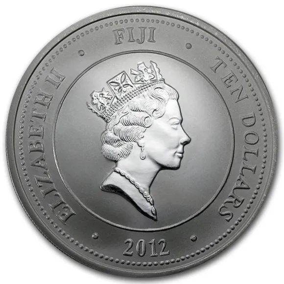 Fiji Taku Schildkröte 5 Oz Silber 2012*