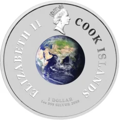 First Man on the Moon - 1 Unze Silber 2009 Proof +Box+COA*