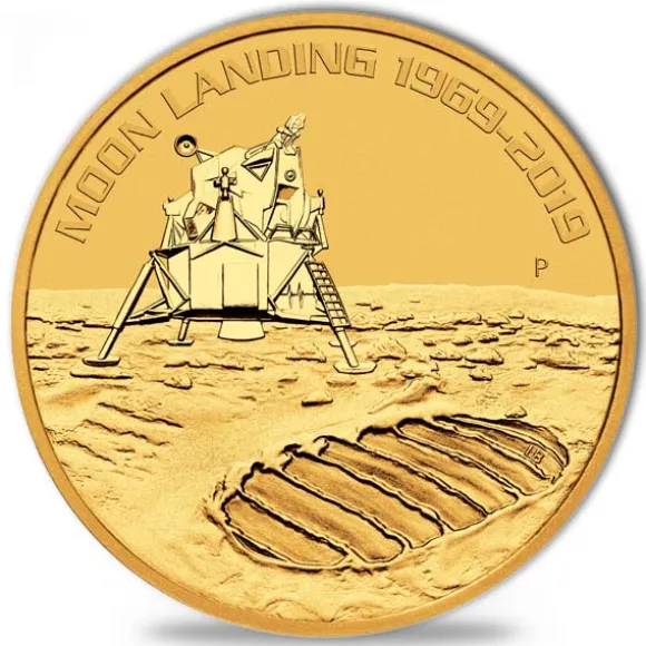 First Moon Landing 1 Oz Gold 2019