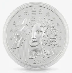 Frankreich 1. Geburtstag des Euro 1 KG Silber 2003 + Box + COA*