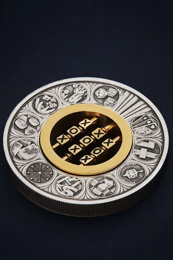 Games through the Ages - 2 Oz Silber Antik 2022 +Box +COA*