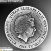 Gods of Olympus Hades 2 Oz Silber High Relief 2014 + Box + COA*