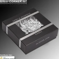 Gods of Olympus Hades 2 Oz Silber High Relief 2014 + Box + COA*