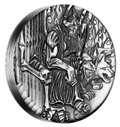 Gods of Olympus Hades 2 Oz Silber High Relief 2014 + Box + COA*
