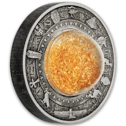Golden Treasures of Ancient Egypt 2 Oz Antik Silber *