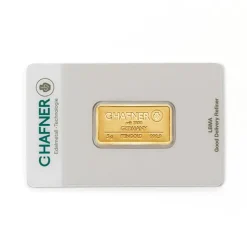 5 Gramm Goldbarren C. Hafner geprägt