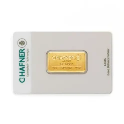10 Gramm Goldbarren C. Hafner geprägt