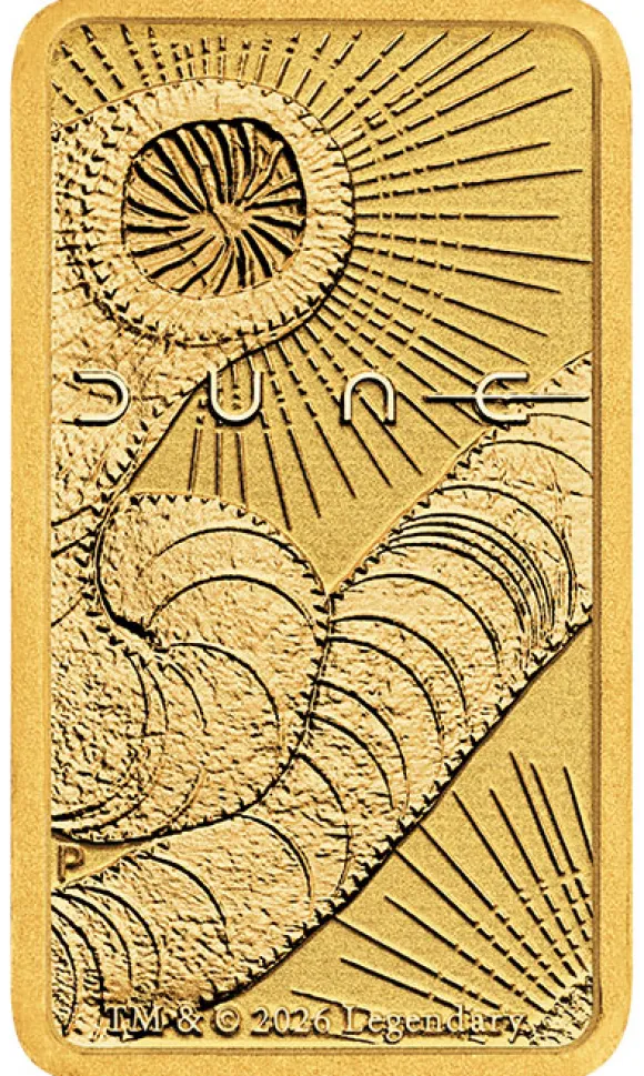1 Gramm Goldbarren Dune - Perth Mint