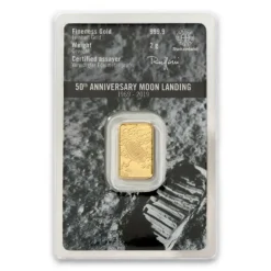 2 Gramm Goldbarren Mondlandung Heraeus