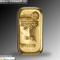 500 Gramm Goldbarren Umicore gegossen