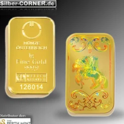 1 Gramm Gold Lipizzaner Kinebar