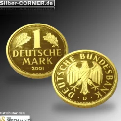 12 Gramm Goldmark 1 Deutsche Mark 2001