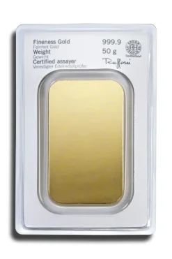 50 Gramm Heraeus Goldbarren