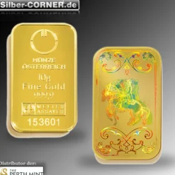 10 Gramm Lipizzaner Gold Kinebar