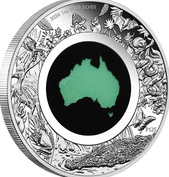 Great Southern Land - Chrysoprase - 1 Unze Silber 2024*