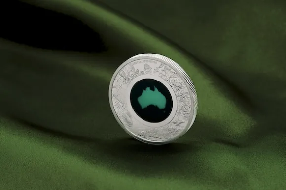 Great Southern Land - Chrysoprase - 1 Unze Silber 2024*