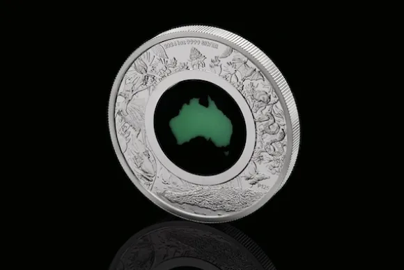 Great Southern Land - Chrysoprase - 1 Unze Silber 2024*