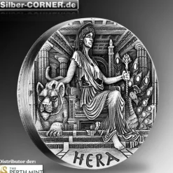 Göttinnen des Olymp - Hera- 2 Oz Silber High Relief 2015*