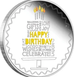 Happy Birthday 1 Unze Silber Proof 2022 + Geschenkverpackung*