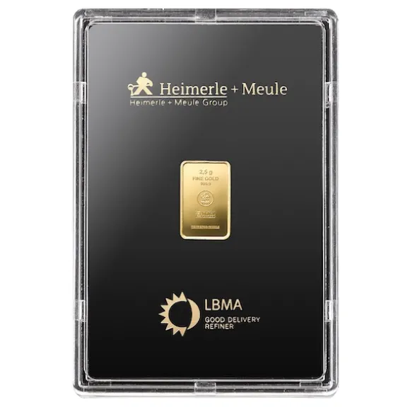 Heimerle + Meule 2,5 Gramm Goldbarren